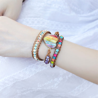 Chakra Heart Bracelet Stack