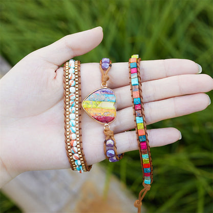 Chakra Heart Bracelet Stack