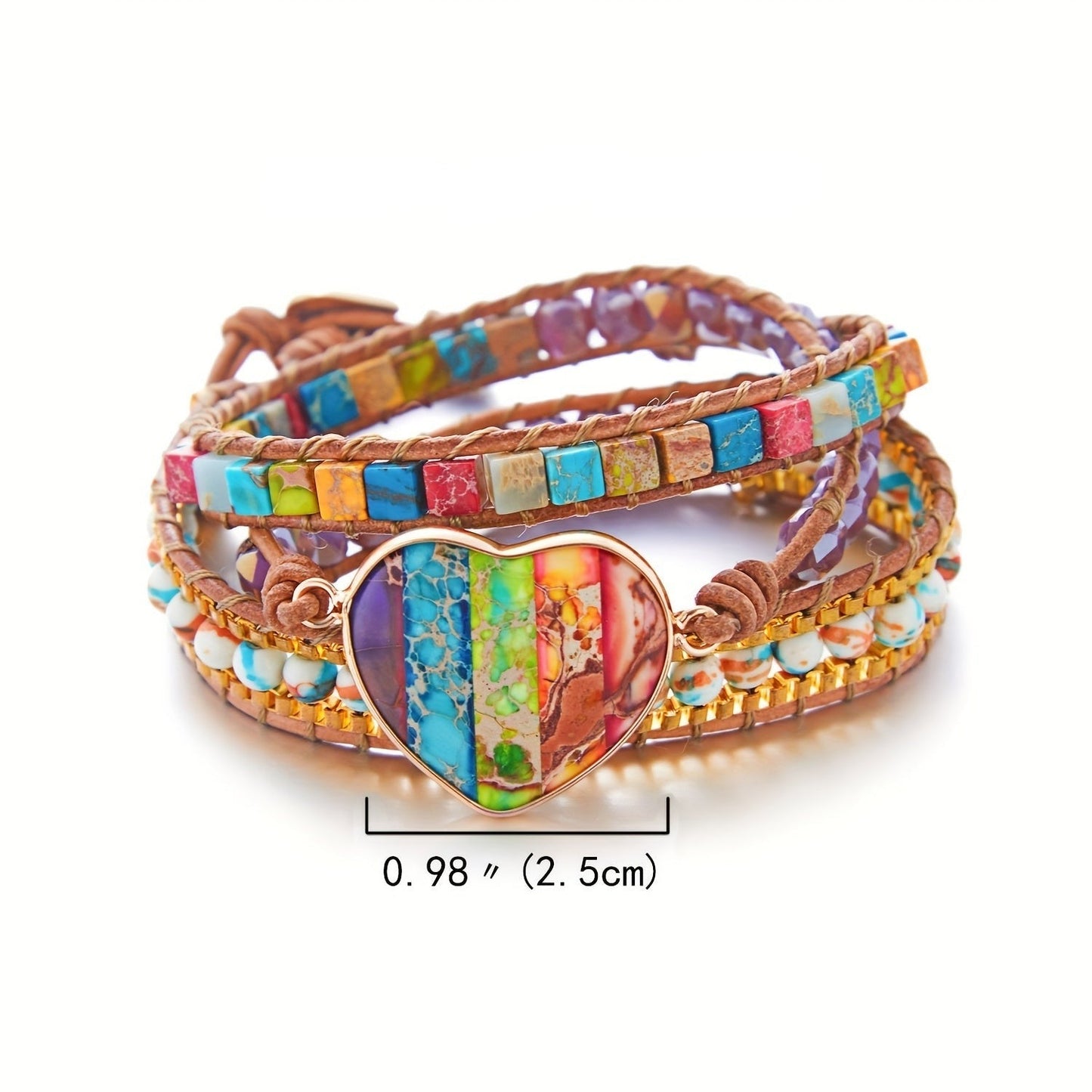 Chakra Heart Bracelet Stack