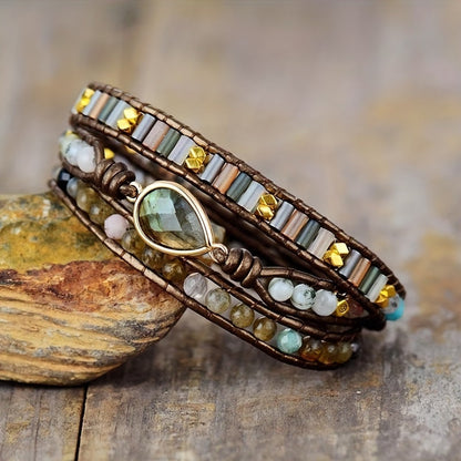 Marie Labradorite Bracelet Stack