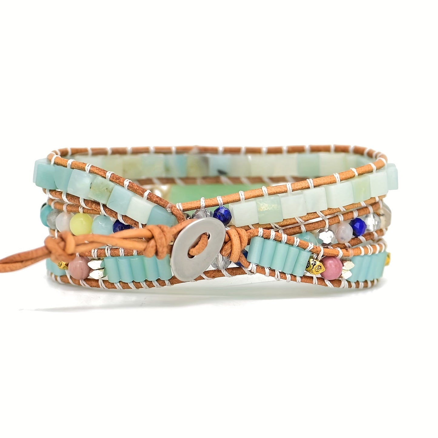 Nature's Amazonite Bracelet Stack