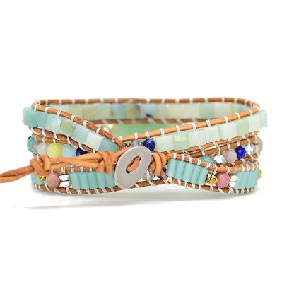 Nature's Amazonite Bracelet Stack