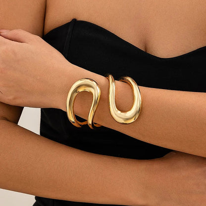 Gilded Contour Bracelet