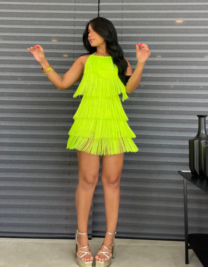 Macacão Fringe Verde 
