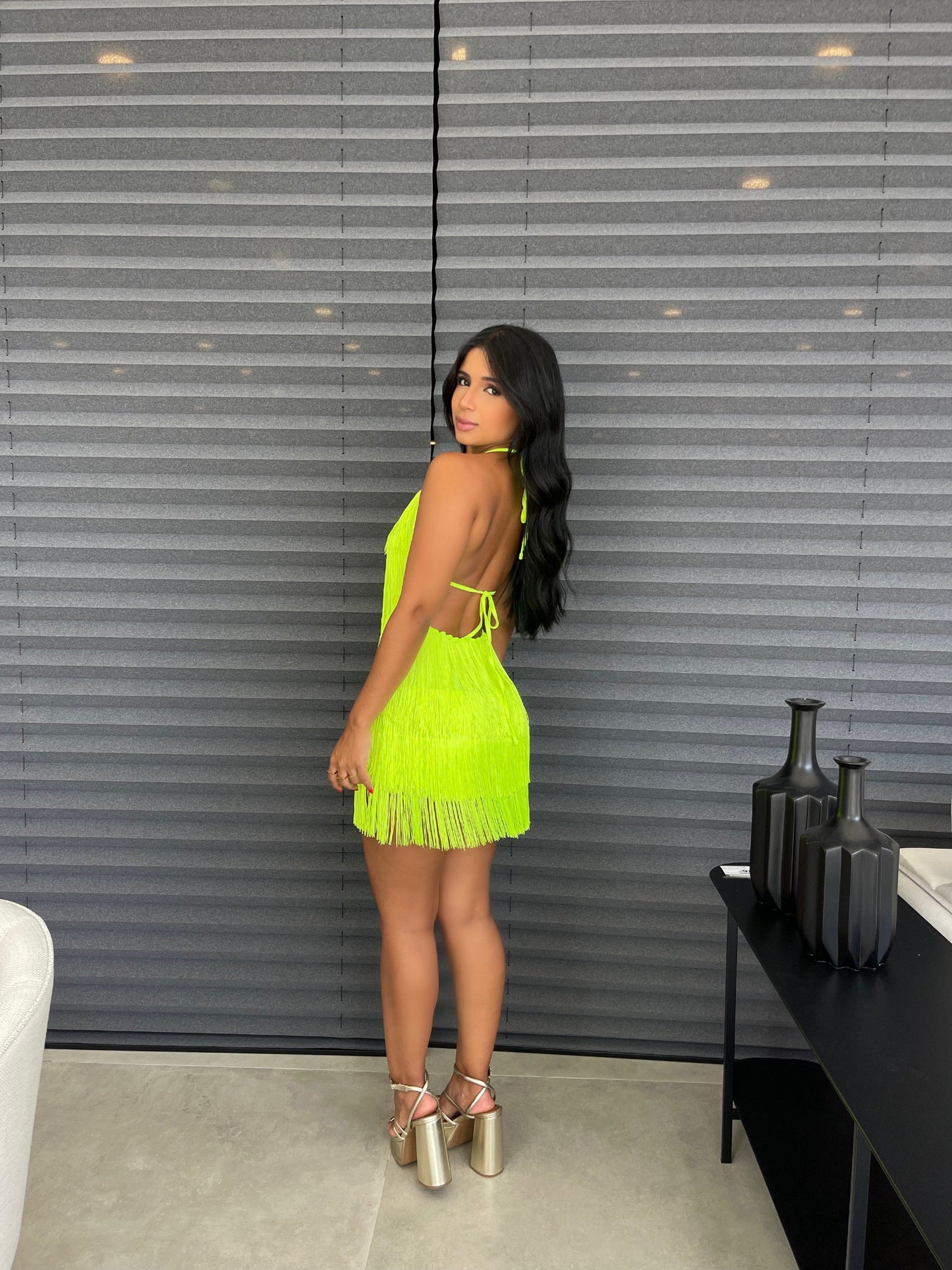 Macacão Fringe Verde 
