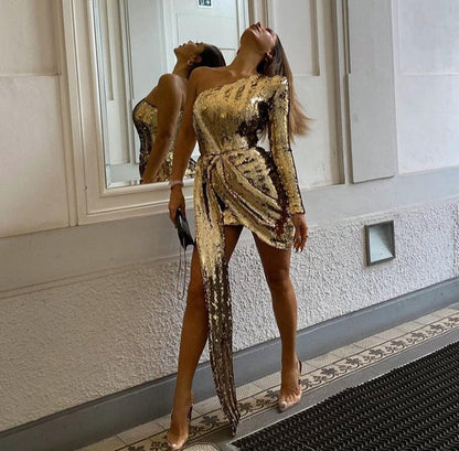 Kleid Astrid Dourado 