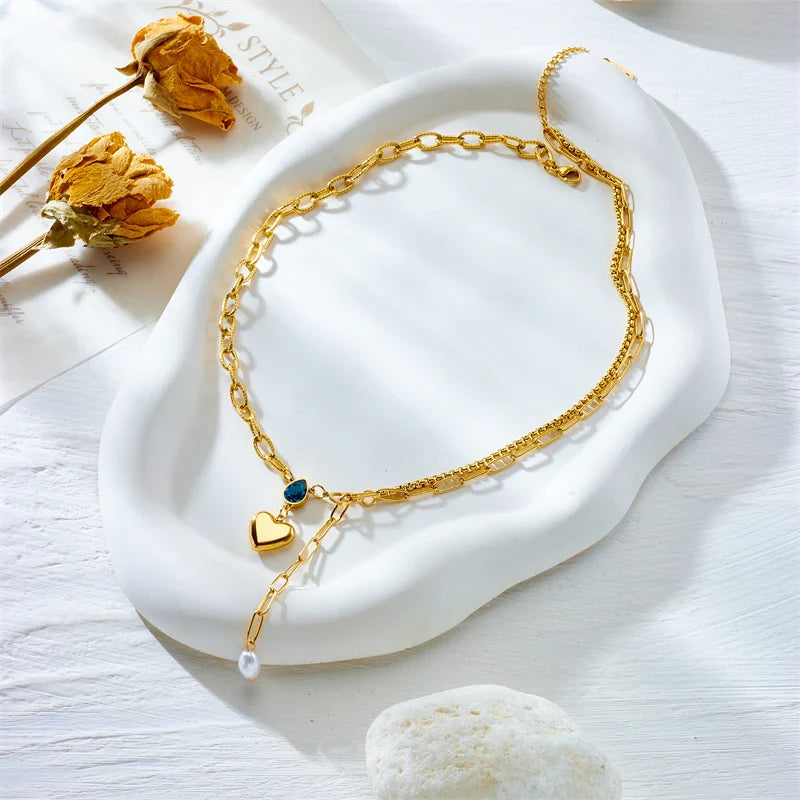 Blue Drop Bliss Necklace