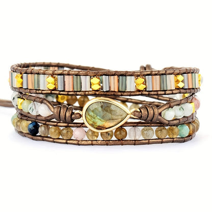 Marie Labradorite Bracelet Stack