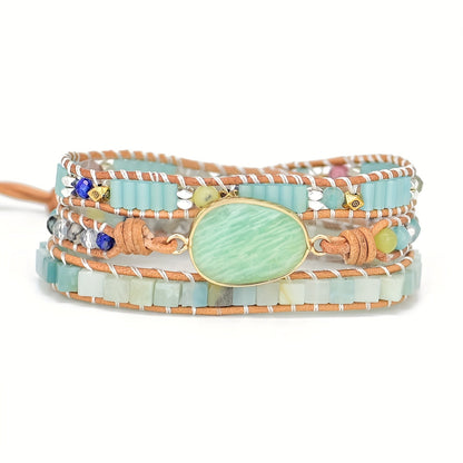 Nature's Amazonite Bracelet Stack