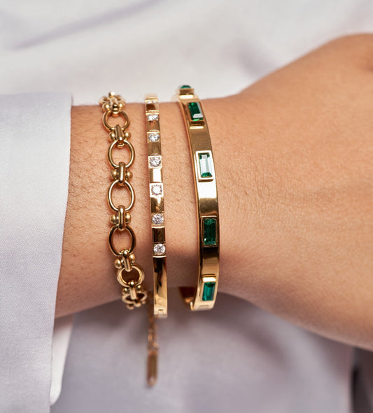 Emerald Voyage Bracelet Set