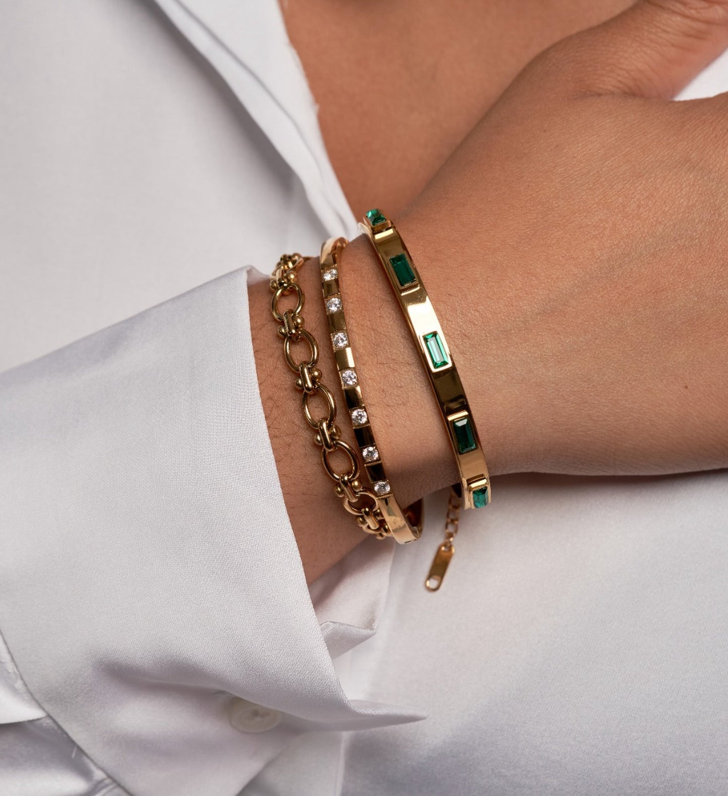 Emerald Voyage Bracelet Set