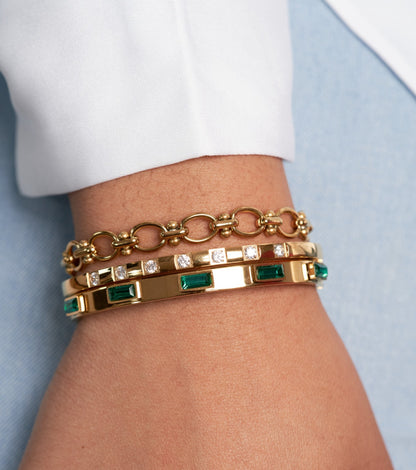 Emerald Voyage Bracelet Set